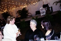 Chef Partner Jeannie Pierola chats with a guest