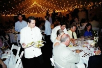 Guests start to enjoy their meal