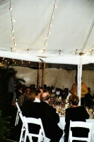 While it rained outside, guests enjoyed the night