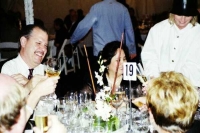 Table 19 being served wine