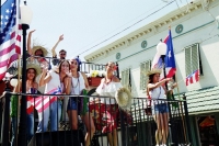 The Front of Large Float