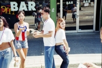 Dancing to La Rumba in the streets